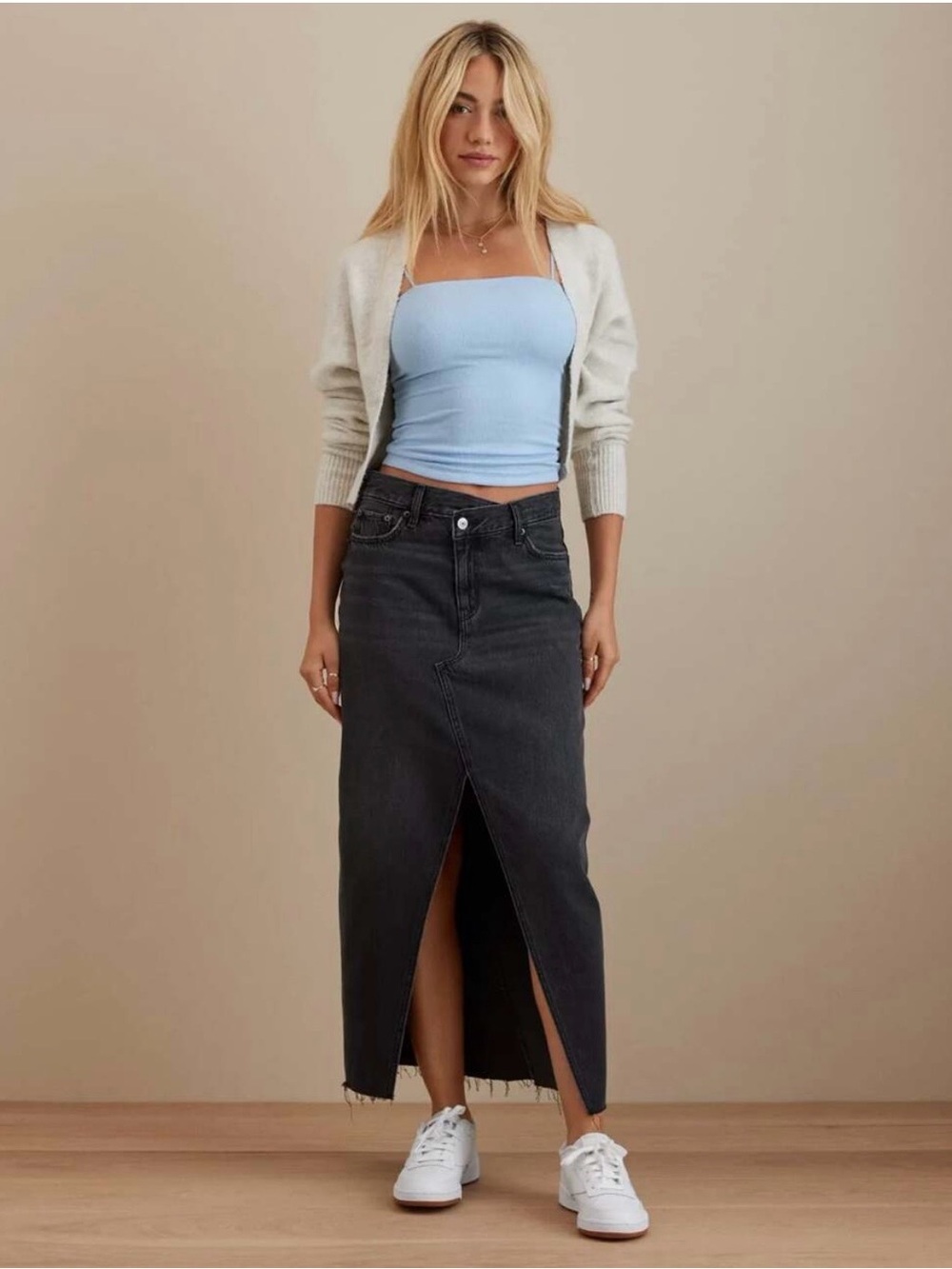 American Eagle Denim Maxi Skirt
